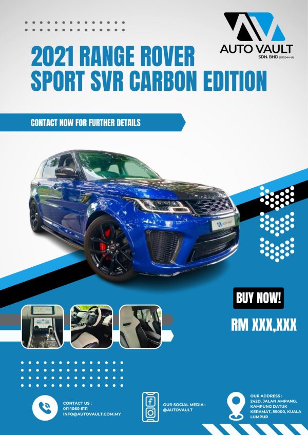 2021 Land Rover Range Rover SPORT SVR Carbon Edition